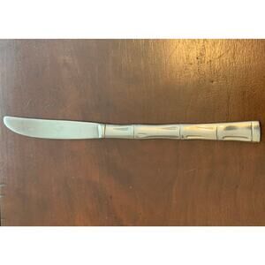 Bamboo Modern Solid Knife by Sunshine Stainless Made in Korea Discontinued